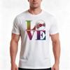 Vinyl Love Tshirt Summer Casual Cotton Tee Oversized Streetwear Tops Vintage Graphic Print Loose Fit Short Sleeve