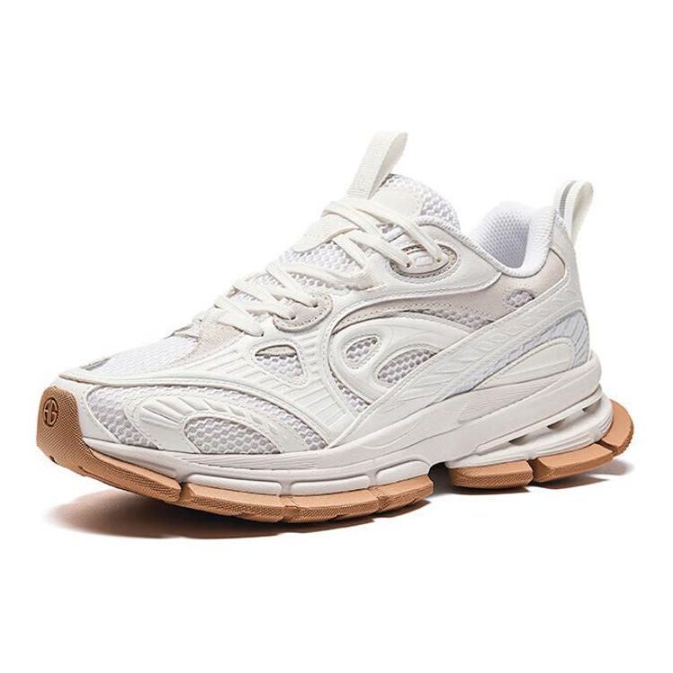 Anta Champion All-Weather Series Shock Absorbing Wear-Resistant Low-Top Casual Shoes Men Casual Shoes White 112428805A-1