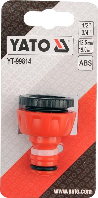 Universal connector for 1/2 and 3/4 taps YT-99814 YATO