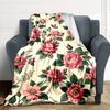 1pc Floral Butterfly Lightweight Flannel Blanket, Comfortable and Warm Blanket, for Office and Camping Sofa Bed, Livingroom199