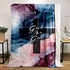 God Is Good Watercolor Cross Design Patterned Flannel Blanket Perfect for the Bedroom Living Room, Sofa, or a Little Nap