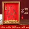 Heaven Official's Blessing Red Joy Photo Frame Display Stand - Chinese Style Desktop Decoration for Office or Study