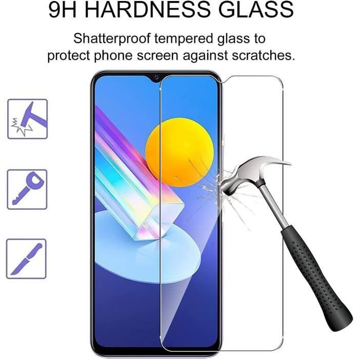 Verre Trempé pour Vivo Y30 - Y31s - Installation Facile Anti-rayure Pack de 3