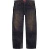 Supreme FW24 TÝDEN1 Oprané volné džíny s lemováním Unisex SUP-FW24-029