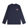 Women's 2025 American Style Pure Cotton Long-Sleeve T-Shirt: Loose Fit, Ideal for Autumn/Winter.