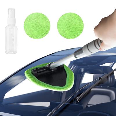 Car Windshield Cleaning Tool Extendable Handle Car Glass Cleaning Brush Windshield Wiper Cleaner for SUV Truck RV Cleaning Tools