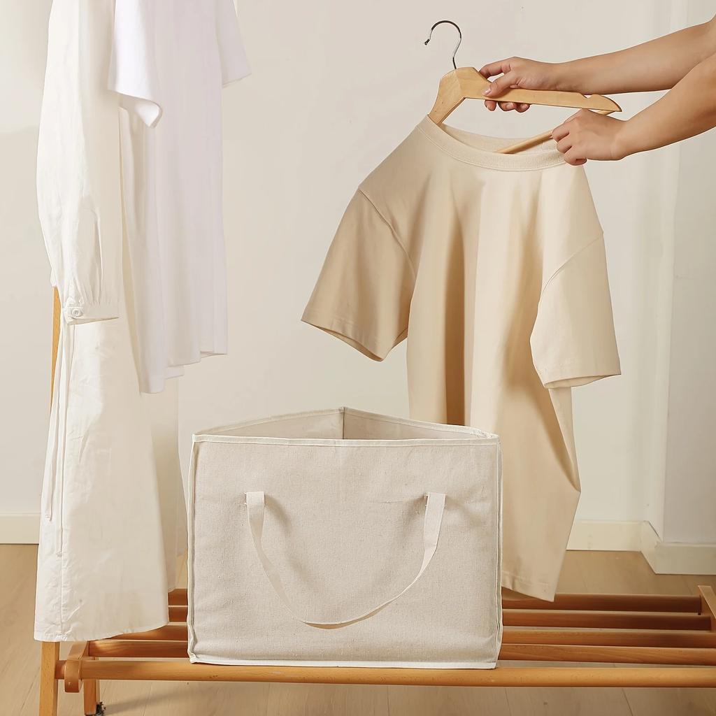 Triangular Hanger Storage Bag with Handle - Durable Canvas Storage Bag for Wardrobes, Laundry Rooms, and Hangers
