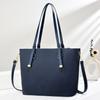 Borsa Tote Moderna in PVC da Donna con Grande Capacità e Chiusura a Zip Sicura per l'Uso Quotidiano