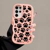 Cute Pet Paw Prints Case for Samsung Galaxy S20 FE S23 Plus A25 S21 S22 Ultra A26 S25 S24 Soft Phone Cover A54 A55 A34 A24 A35