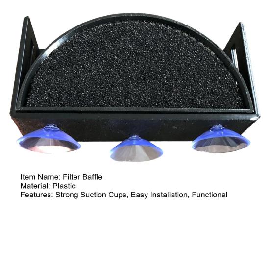 Aquarium Filter Baffle with Suction Cups, Fish Tank Accessory, Fish Tank Flow Controller, Helps Maintain A Calm Water Surface And Slow