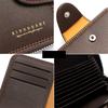 Men RFID Blocking Wallet Large Capacity Credit Card Holder Zipper Accordion Card Case Leather Card Organizer Coin Purse