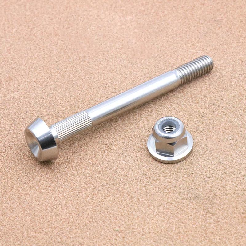 For  Brompton Ultra Light Titanium Bicycle Rear Shocks Bolts Nut Folding Bike Shock Absorber Parts