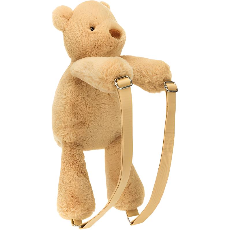 

JELLYCAT Bear Series Smudge Bear Backpack Bear Backpack Fun Animal Brown Doll Plush Doll Sitting Height 28cm High