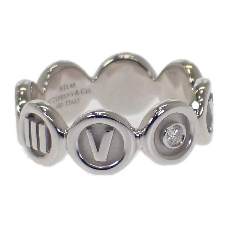 TIFFANY&Co.  #11(JP Size) ring K18 white gold/diamond Women