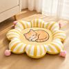 Pet Bed Cushioned Round Flower-Shaped Cat Lightweight for Bedrooms