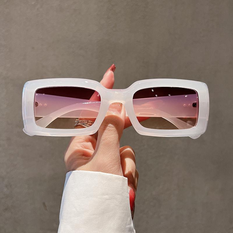 

Ретро Прямоугольные Солнцезащитные Очки Женские Модные Квадратные Градиентные Леденцовые Оттенки Солнцезащитные Очки Дизайнерские UV400 Женские Очки as picture shows