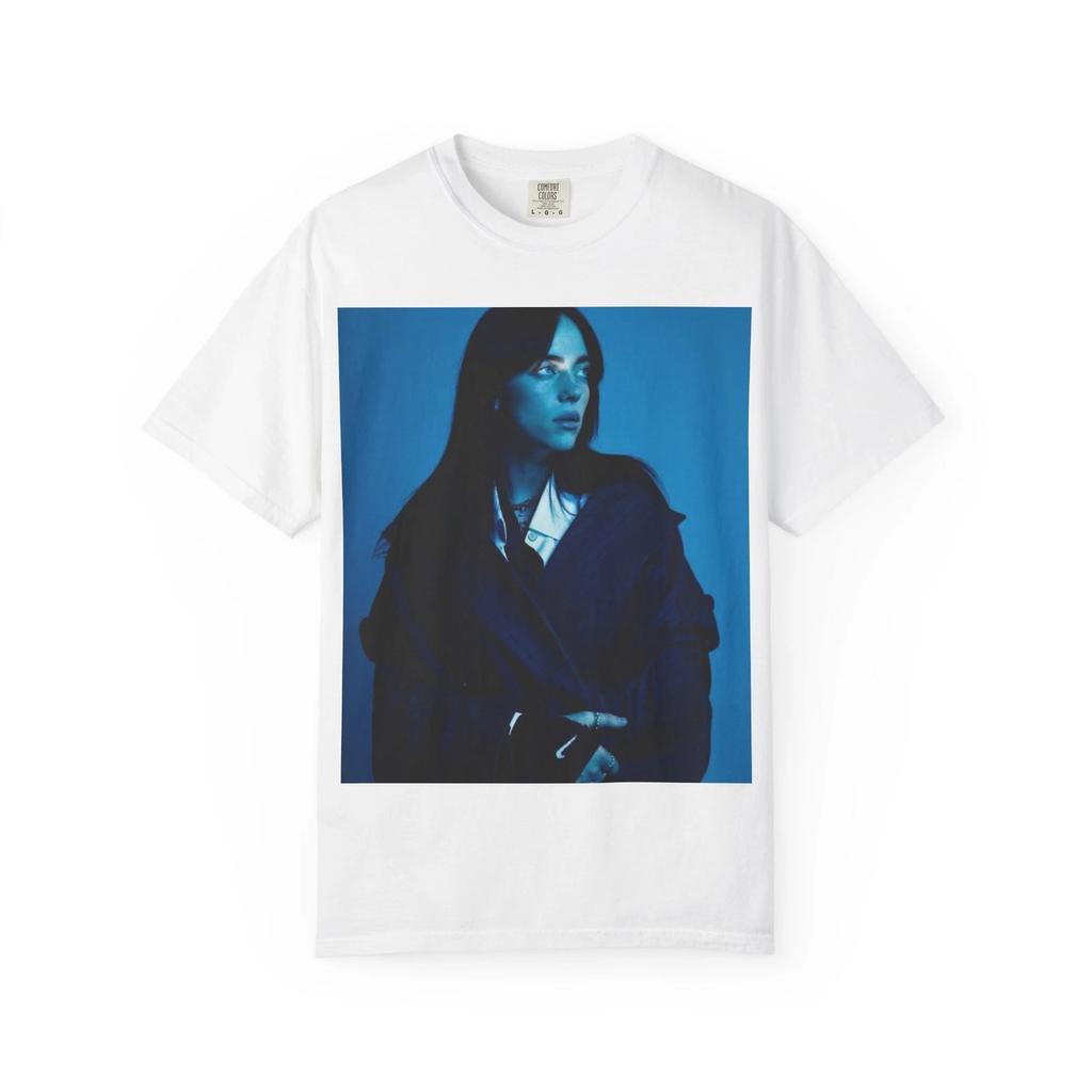 B. Eilish Blue Mood portrait T-shirt