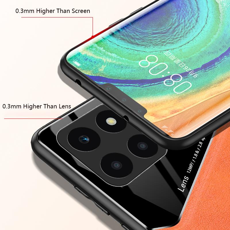 For Honor X6a 4G Case Leather+TPU+PC Phone Back Cover with Car Mount Metal Sheet