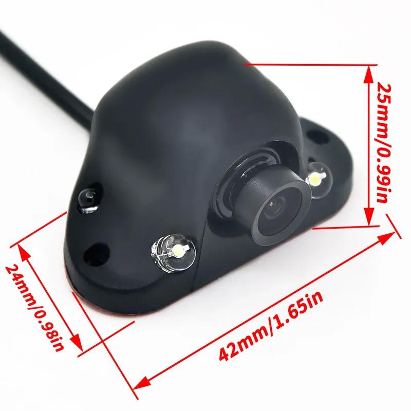 Mini CCD Night 360 Degree Car Rear View Camera Front Camera Front View Side Reversing Backup Camera 2 LED