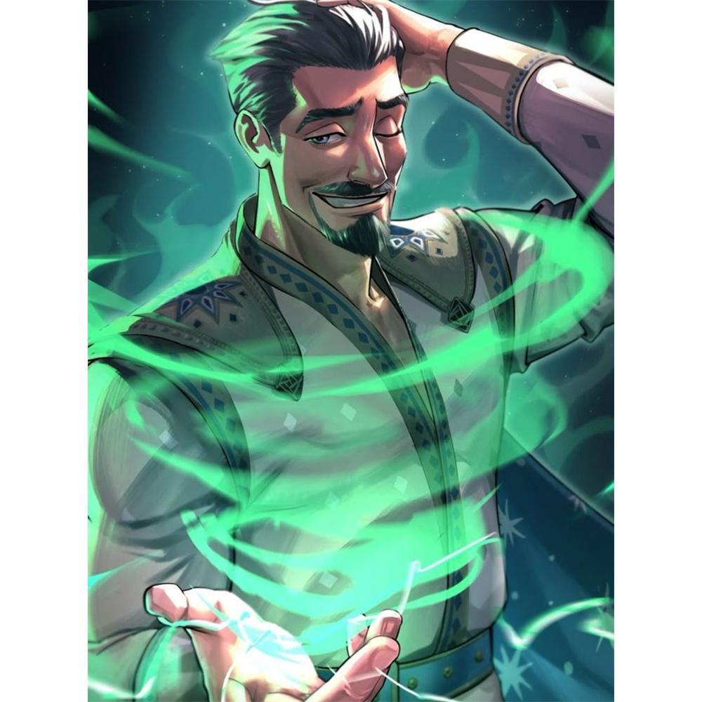 

Disney Diamond Painting King Magnefico The Villain From Wish Upon A Star Cute Cartoon Cross Stitch Set 5D DIY Home Decor Round 20x30cm