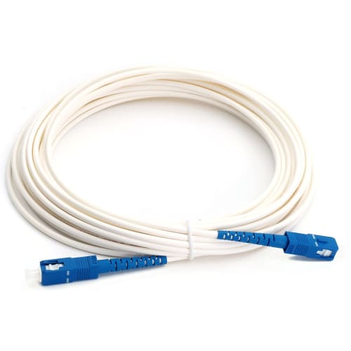 Optical Fiber Cable 3m ONU Optical Line Cable Termination Device Net Line In-Home Optical Wiring Cord Optical Cable SC Connector (White, 3m)