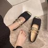 Fashion Woman Flats Splicing Evening Black Mary Jane Breathable On Promotion Lastest Quick Delivery Slip 2025 Summer 39 Shoes for Women