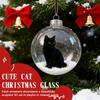 Cat Crystal Ball Ornament Cat Ornament Solid Color Ball DIY Year Creative Replacement Caps Acrylic New Christmas Pendant Ba R4Z6