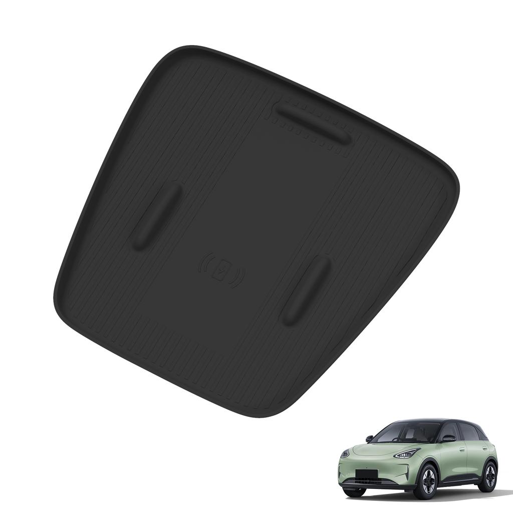 Smabee for Geely EX2/Proton e.MAS5 2024-2026 Car Silicone Wireless Charging Anti Slip Pad Mobile Mat Accessories Black