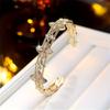 1pcs Four-leaf Bracelet Elegant and Lightweight Jewelry with Hollow Designs Is Suitable As a Gift for Birthdays and Valentine's Day