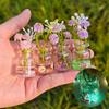 10 Stück Glasmaterial Leuchtende Mini-Vase Kreative Mini-Vase Figur Schlafzimmer Dekor