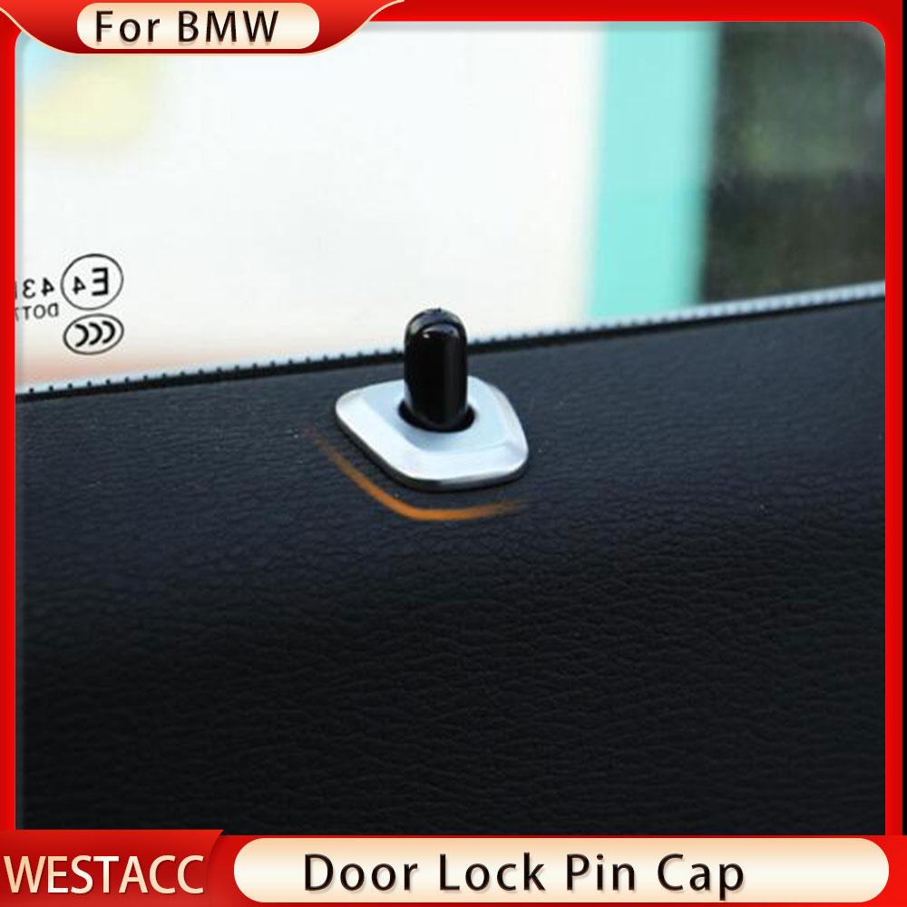 4 Teile/satz ABS Chrom Auto Hinten Türschloss Pin Knopf Kappe Abdeckung Trim Aufkleber für BMW X1 F48 2016 2017 2018  