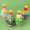 2025 Crochet Christmas Tree Creative Woven Christmas Tree Knitted Plant for Christma Gift