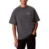 Loose Fit Letter Round Neck Drop Shoulder Short Sleeve T-Shirt Men Tops 4RE828G-CKP