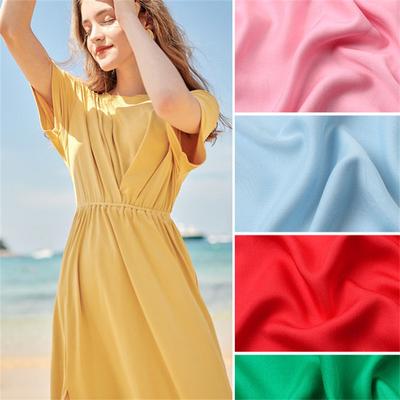 Summer Dress Solid Color Fabric DIY Pajamas Cotton Silk Synthetic Cotton Cloth