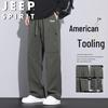 JEEP SPIRIT Men's Outdoor Casual Straight-Leg Pants