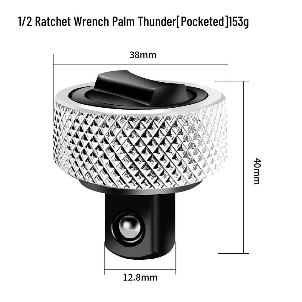 Palm Thunder 3-Piece Mini Ratchet Finger Wrench Set (1/2", 3/8", 1/4")