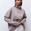 Autumn New Long Sleeve Pullover Knitted Sweater Women Fashion Loose Outerwears Women Winter Sweaters Elegant Vintage Solid Casual Knit Jumpers 24912