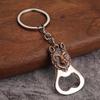 Lightweight Metal Bottle Opener Keychain Frog Wolf Turtle Lion Shape Mini Pocket Beer Opener Suitable for Outdoor Picnic