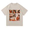 Punch Monkey Cute Baby Monkey with Plush Toy graphic Unisexs TShirt Unisex ONeck 100 Cotton Short Sleeve Oversized Popular Tee