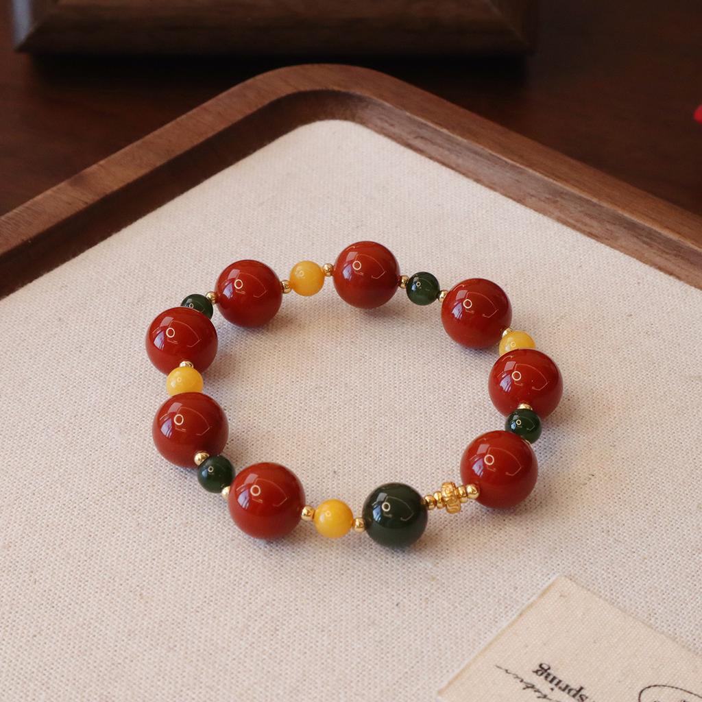 Onyx Beaded Bracelet Fashion Women Daily Jewelry Lucky Gift