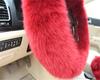 3Pcs/Set Long Plush Fur Cover For Car Steering Wheel Gear Knob and Parking Brake
