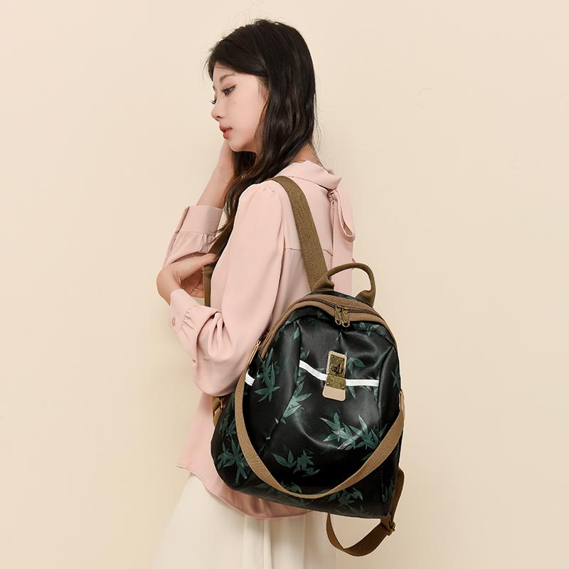 Oxford Print Rucksack Damen Wasserdicht Pendler Reisetasche Multifunktionsrucksack