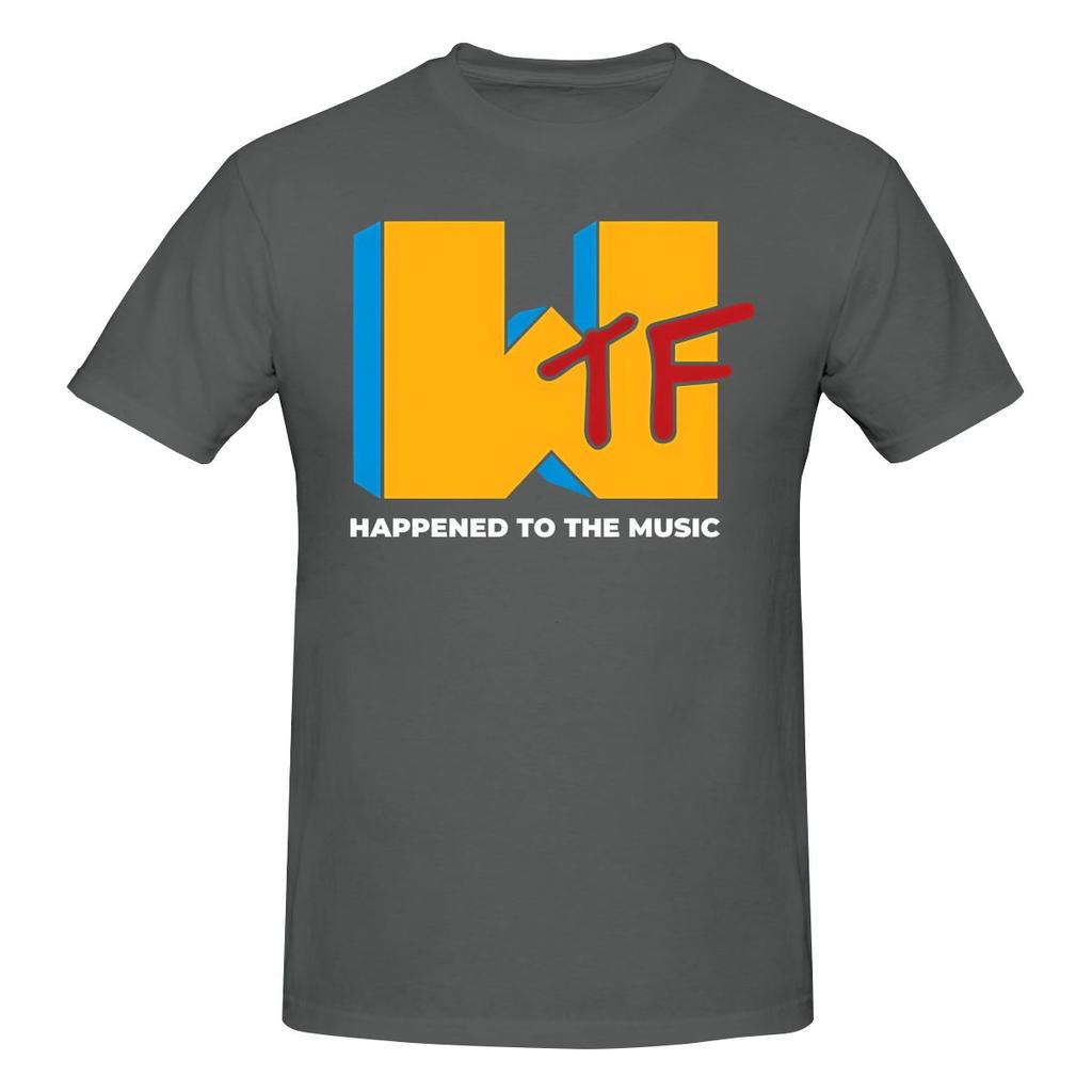 Funny Wtf Music What The F Happened To The Music Logo Unisexs Printed Tshirt Unisex T Shirtblouses