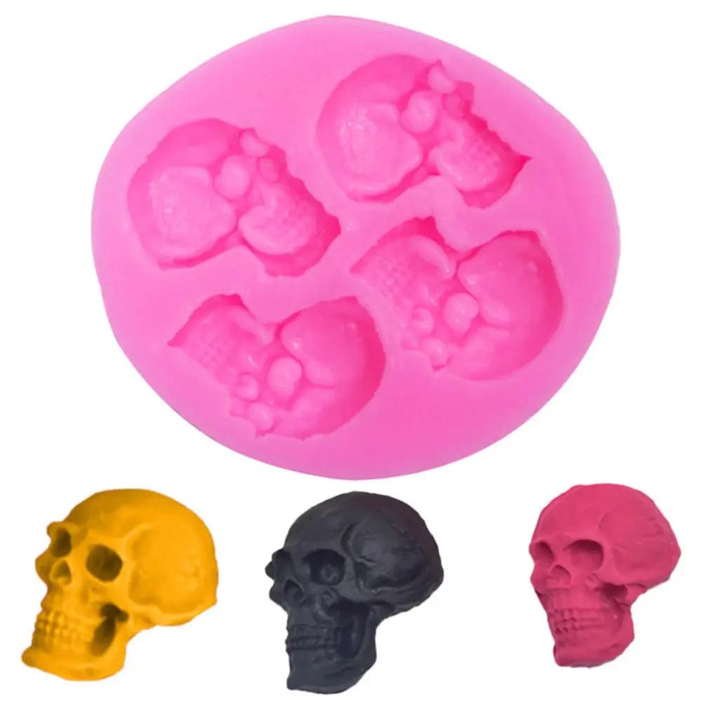 Halloween Series Food Grade Silicone Mold Ghost Spider Pumpkin Skull Baking DIY Cake Cookies Chocolate Mold Kitchen Tools