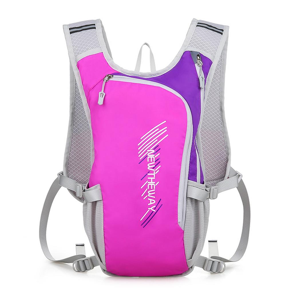 Lightweight Insulated Waterproof Hydration Backpack W/ Bladder, Reflective Stripes for Running, Hiking, Cycling, Camping, Unisex