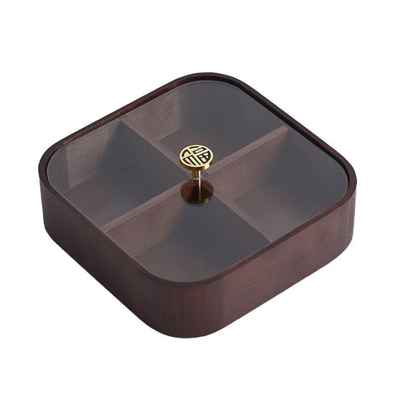 UOSU New Chinese Style Bamboo Wood Dried Fruit Box