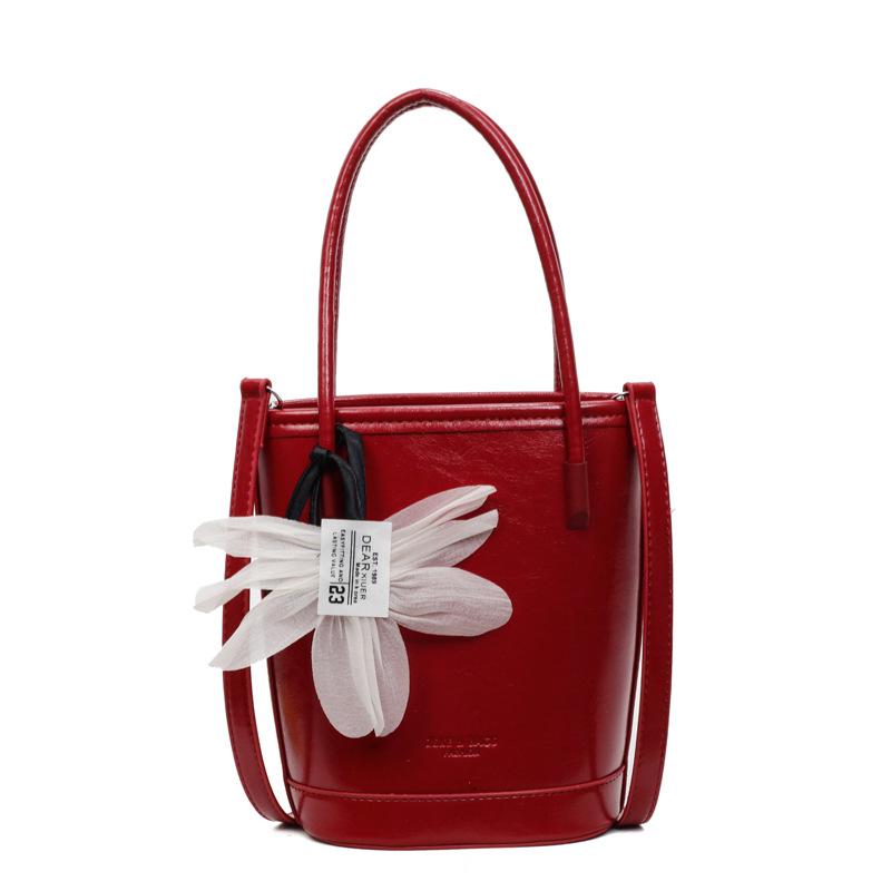 Fashion Handbag Solid Color New Casual Solid Color Shoulder Bag Commuter Messenger Bag