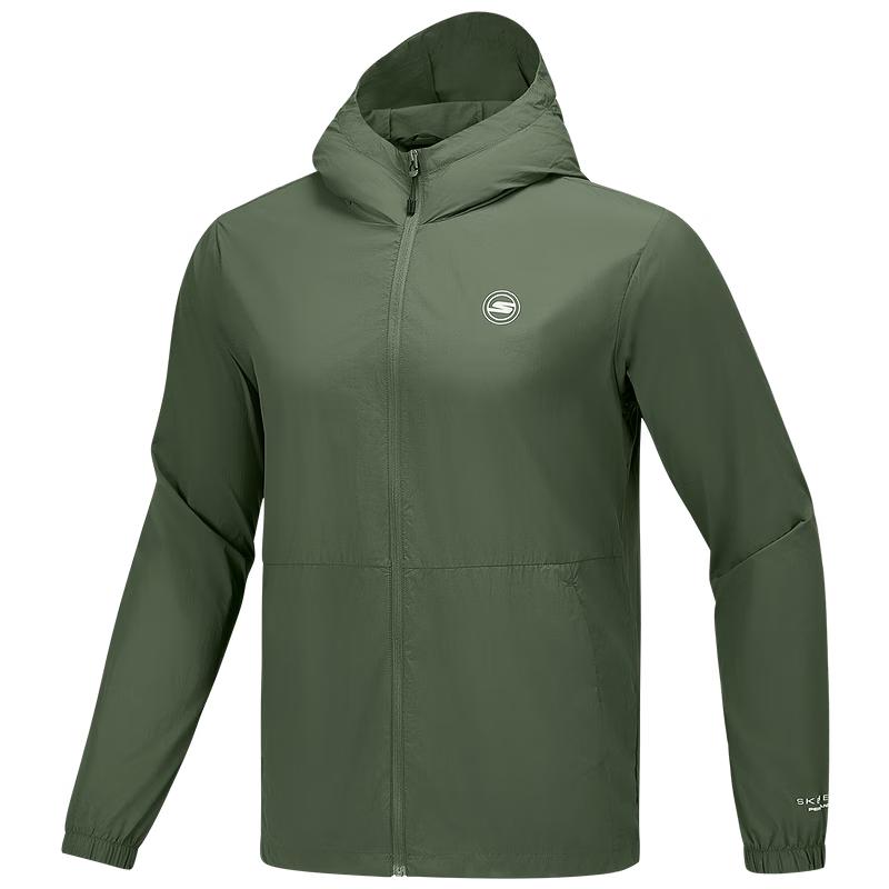 Skechers Men s Cheng Yi Signature Cool-Touch Quick-Dry Hooded Jacket XL