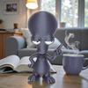 Decorative Alien Figure 3D Printed Ornament, Funny Figurine, Collectible Big Head Novelty Home Ornament Statue for Desk Shelf Decor, Lovers