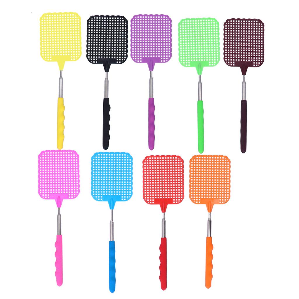 9 stk Mini Fluesmekker med Uttrekkbar Rustfri Stang for Hjem, Hybel, Camping
